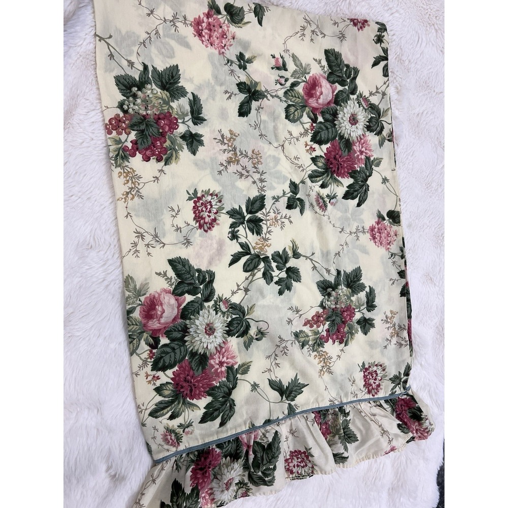 1 Waverly Garden Room Floral Manor Ruffle Pillowcases Standard Cottage